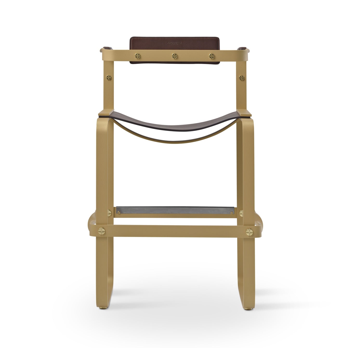Wanderlust Taburete de cocina con respaldo - Hecho a mano y personalizable