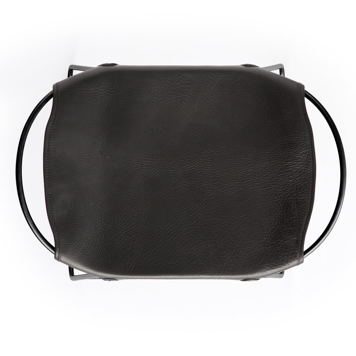Taburete de cocina Hug - Hecho a mano con cuero vacuno