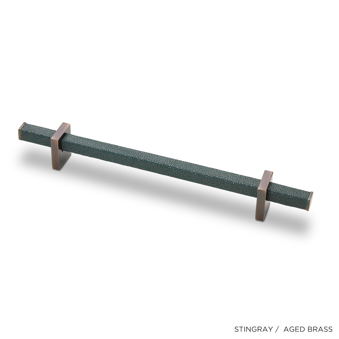 Sevilla - Handcrafted Pull Handle with Exotic Skins & Metal Details