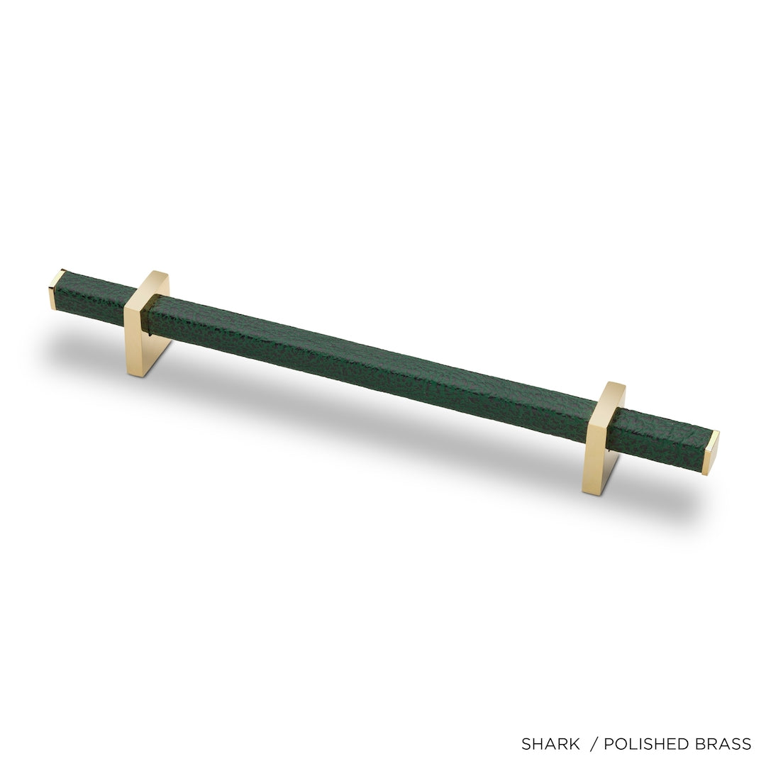 Sevilla - Handcrafted Pull Handle with Exotic Skins & Metal Details