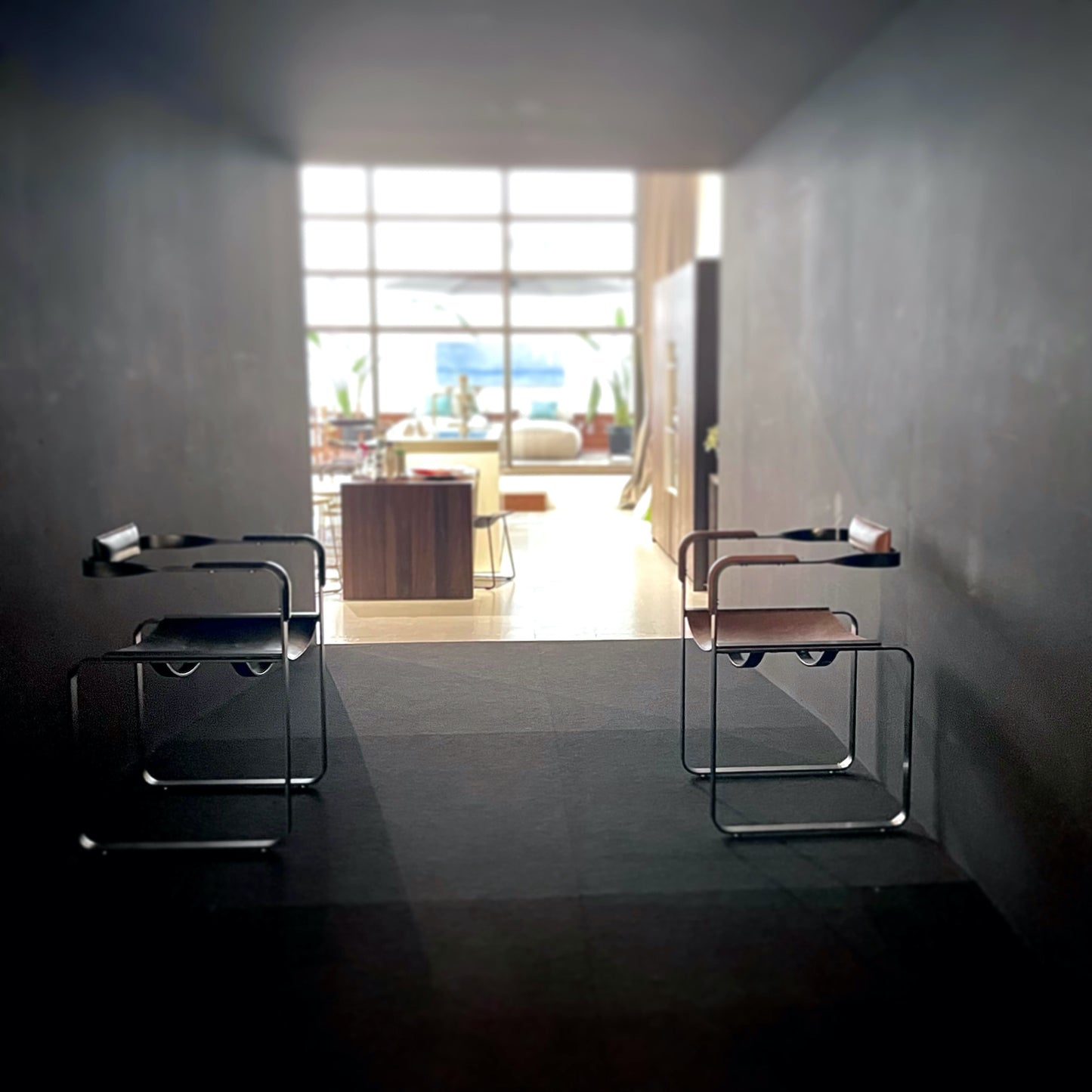 Wanderlust Armchair - Customizable & Handcrafted in Cowhide Leather & Steel
