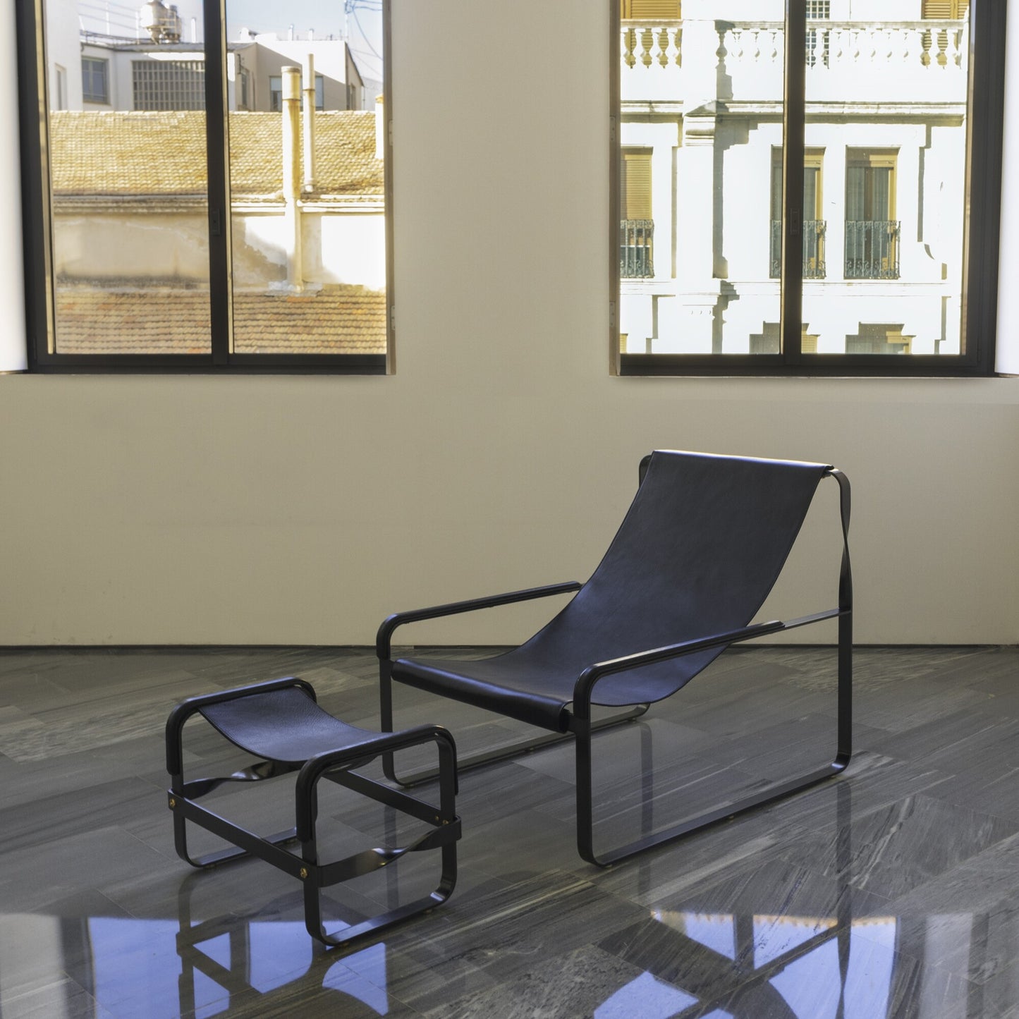 Wanderlust Chaise Longue and Footstool, Handcrafted & Customizable