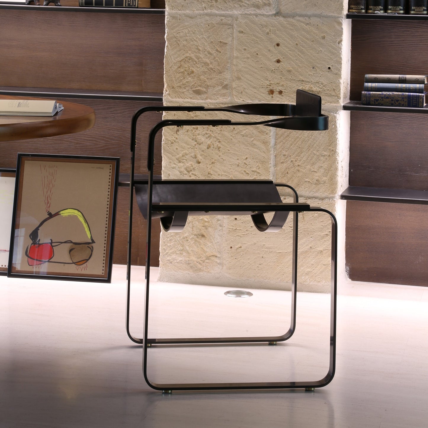 Wanderlust Armchair - Customizable & Handcrafted in Cowhide Leather & Steel