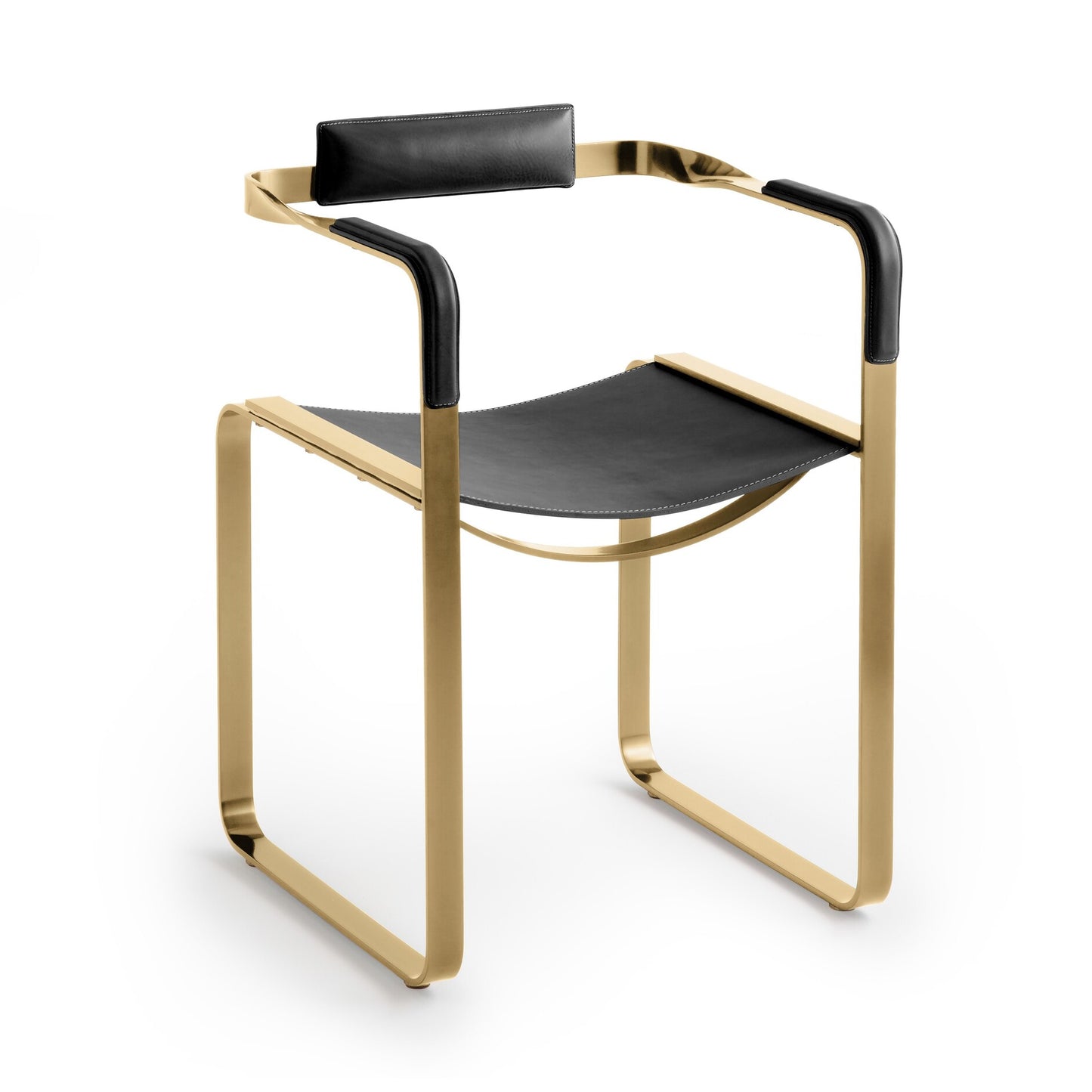 Wanderlust Armchair - Customizable & Handcrafted in Cowhide Leather & Steel
