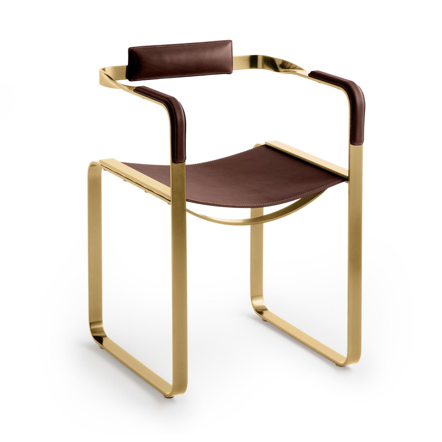 Wanderlust Armchair - Customizable & Handcrafted in Cowhide Leather & Steel
