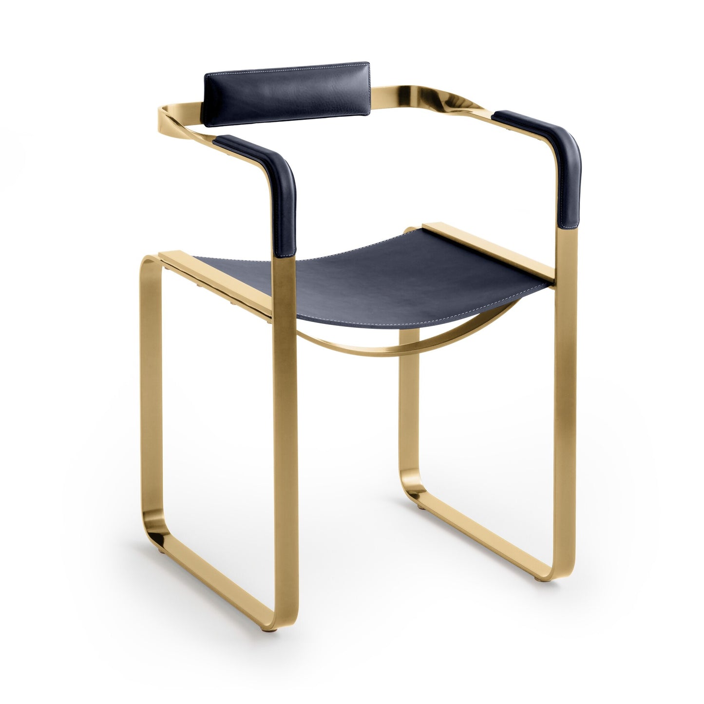 Wanderlust Armchair - Customizable & Handcrafted in Cowhide Leather & Steel