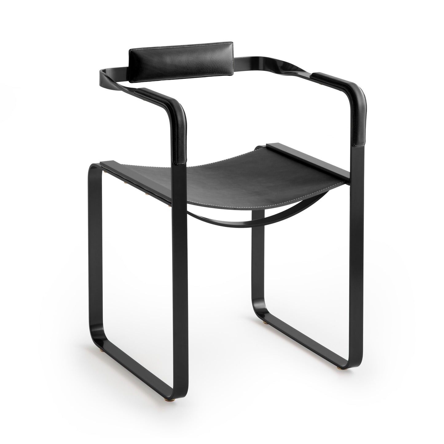 Wanderlust Armchair - Customizable & Handcrafted in Cowhide Leather & Steel