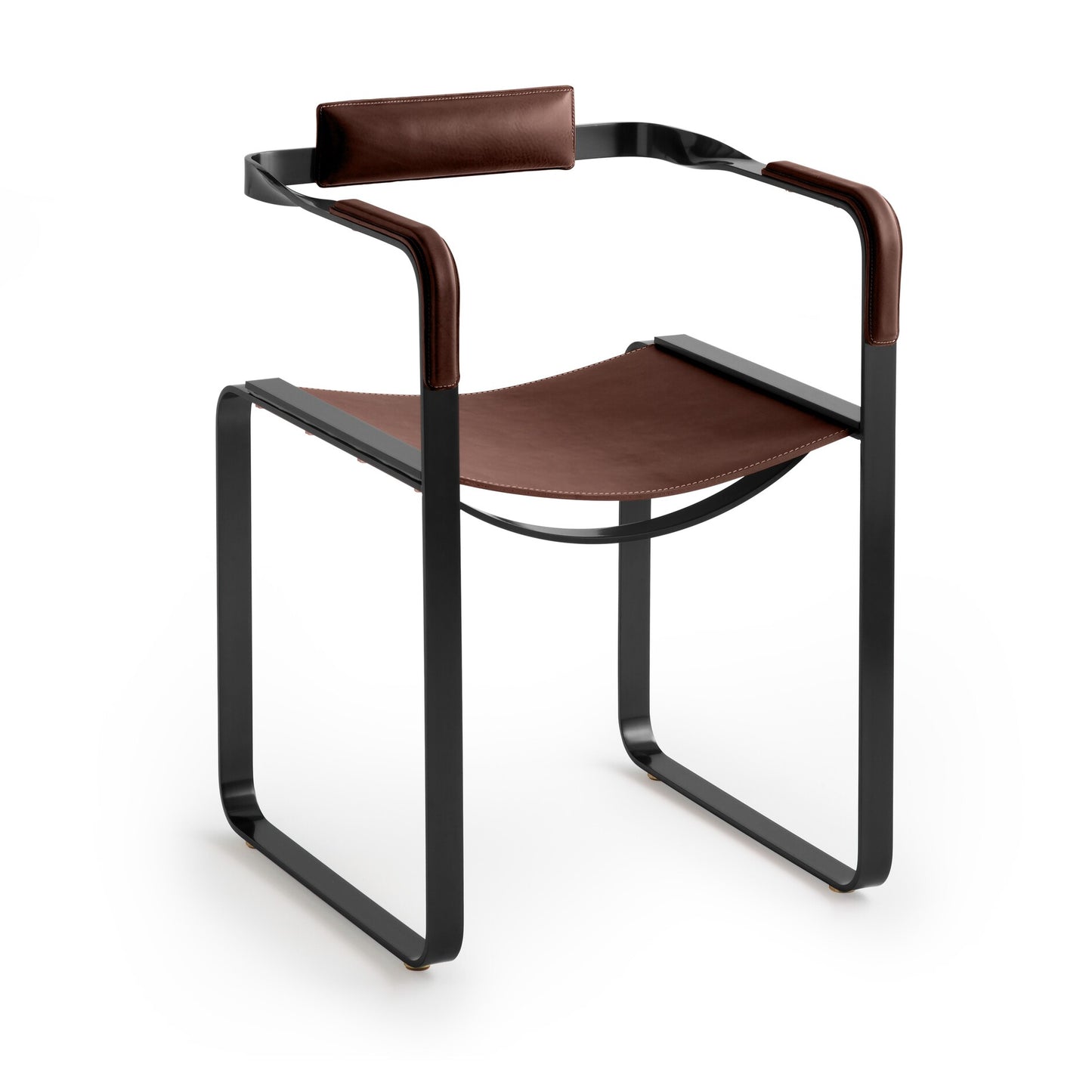 Wanderlust Armchair - Customizable & Handcrafted in Cowhide Leather & Steel