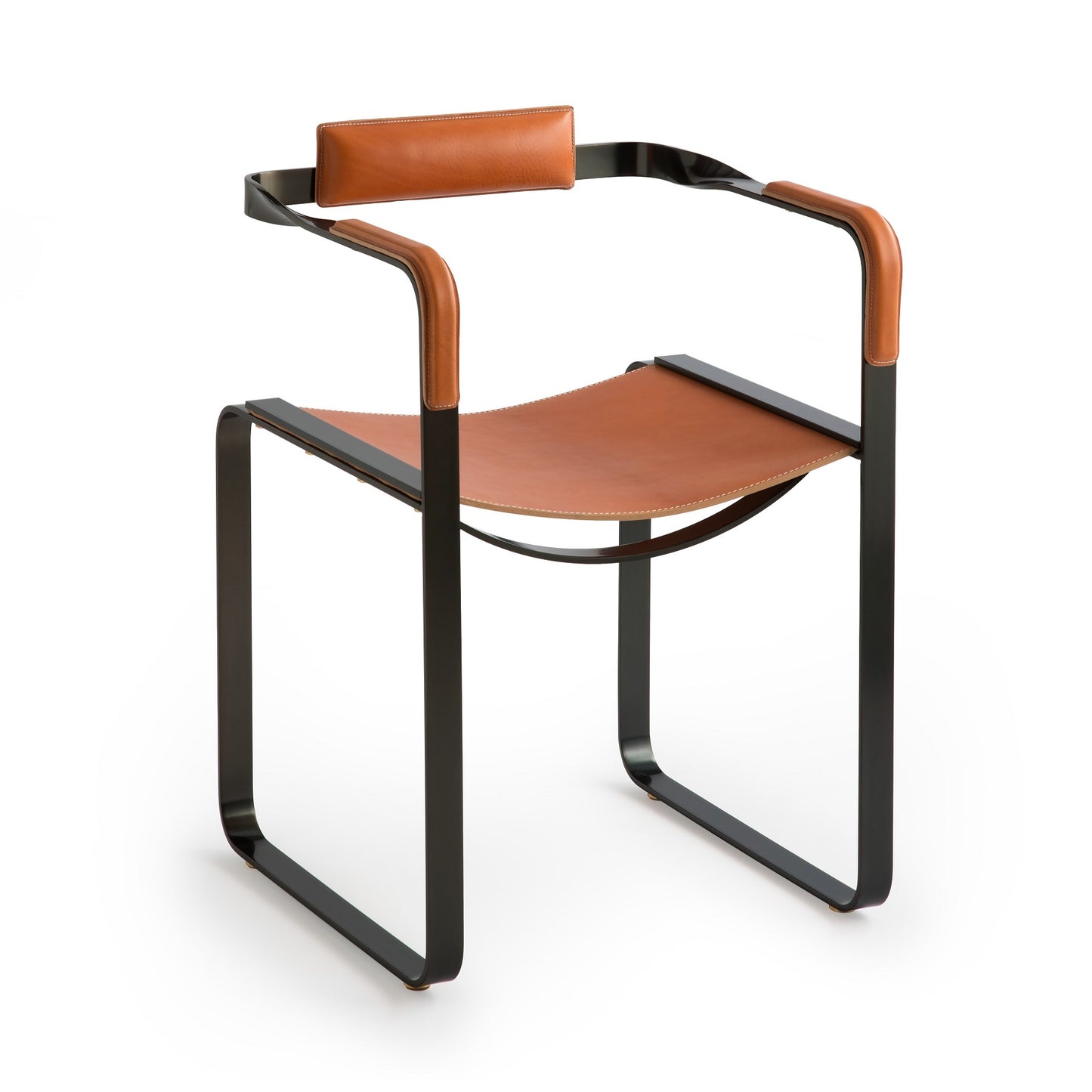 Wanderlust Armchair - Customizable & Handcrafted in Cowhide Leather & Steel