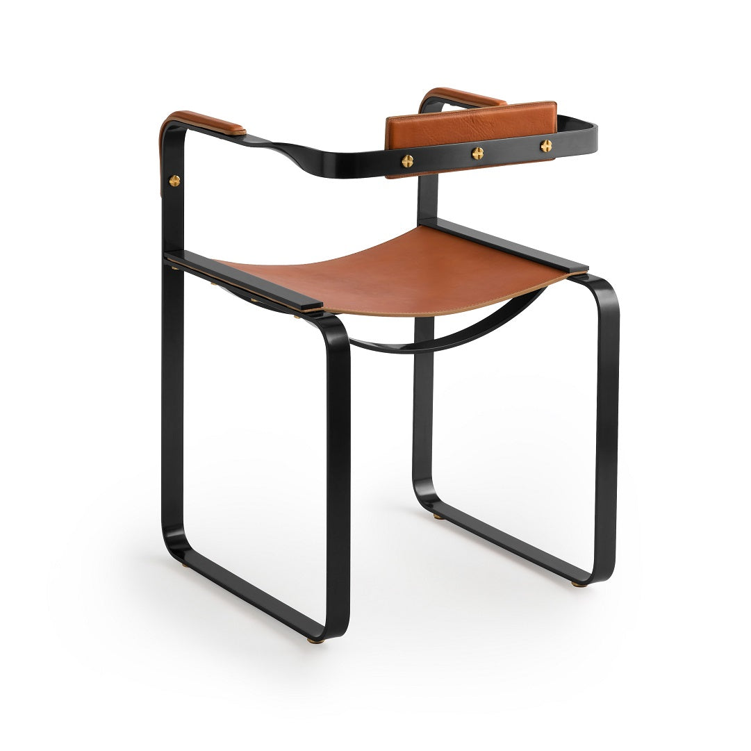 Wanderlust Armchair - Customizable & Handcrafted in Cowhide Leather & Steel