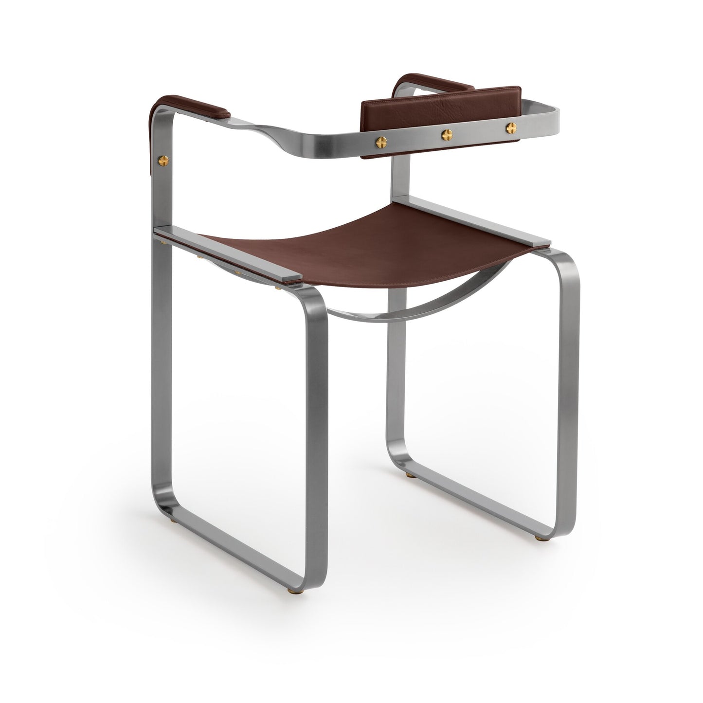 Wanderlust Armchair - Customizable & Handcrafted in Cowhide Leather & Steel