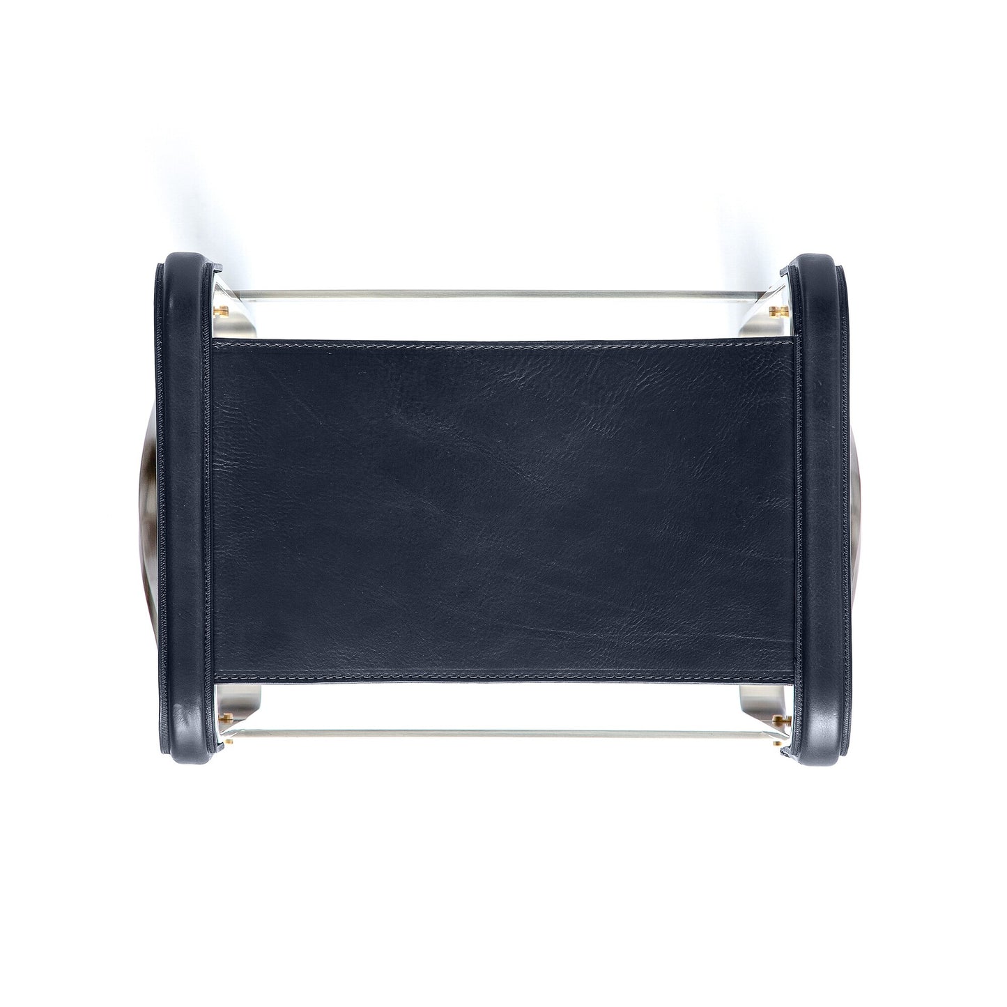 Taburete de bar Wanderlust - Hecho a mano en cuero y acero, personalizable