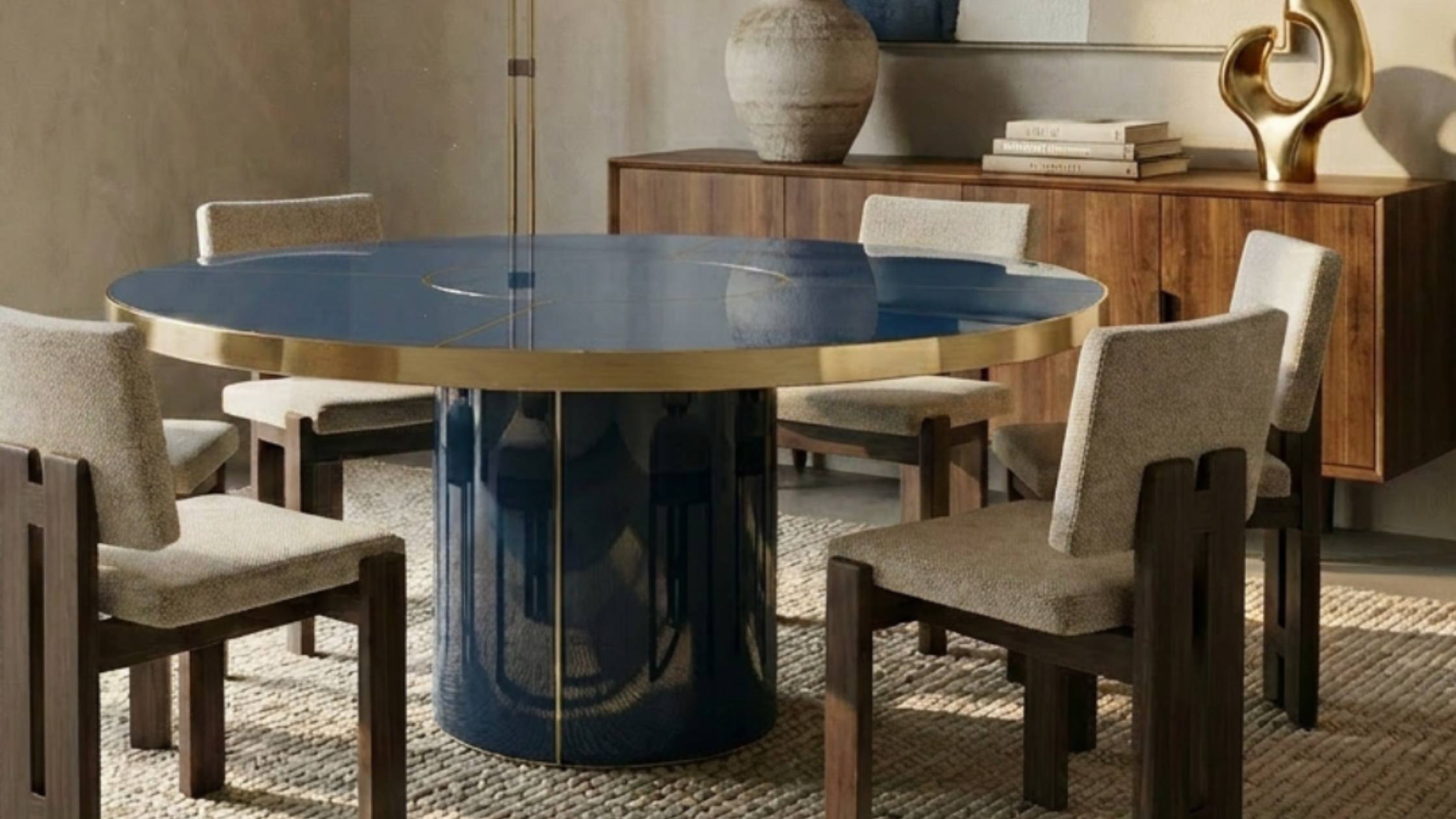 Mesas con Pedestal Mid-Century Modern: Base Central