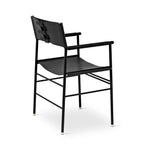 Silla Repose - Hecha a mano en piel vacuna con detalles de latón, totalmente personalizable