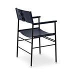 Silla Repose - Hecha a mano en piel vacuna con detalles de latón, totalmente personalizable
