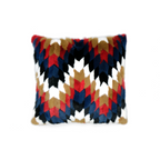 Kaleidoscope - Almohada de lujo de piel de visón con respaldo de lana cashmir