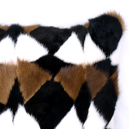 Harmony - Sumptuous Mink Fur Pillow with Cashmere Back