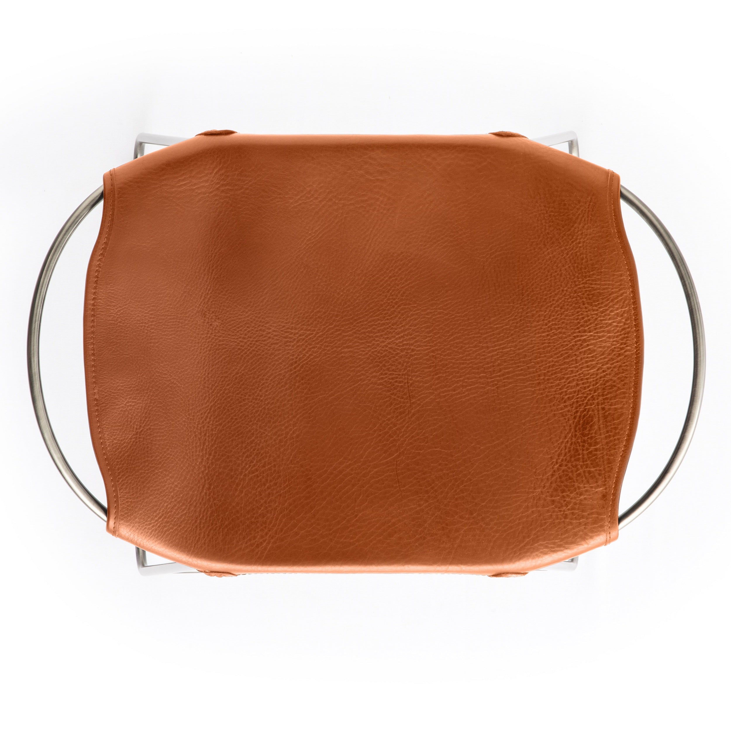Taburete de cocina Hug - Hecho a mano con cuero vacuno