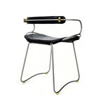Silla Hug - Personalizable y hecha a mano en piel de vaca y acero