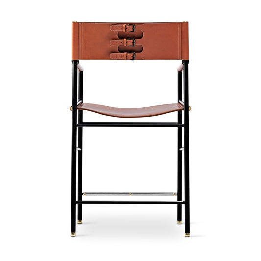 Repose Kitchen Counter Stool with Backrest - Handcrafted & Customizable