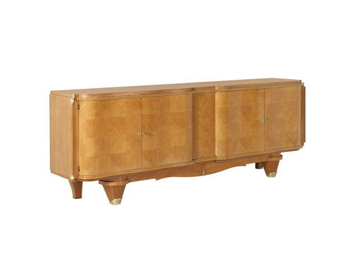 Aparador Art Déco Francés en Madera de Sicomoro - Estilo André Arbus, c. 1940