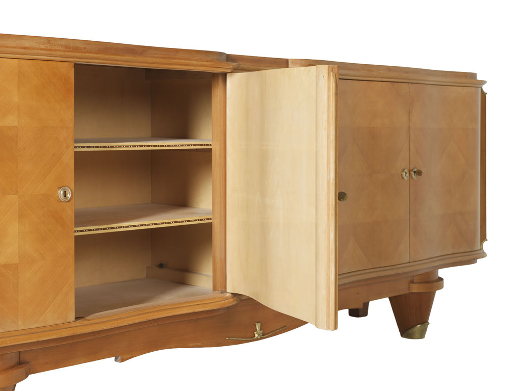 Aparador Art Déco Francés en Madera de Sicomoro - Estilo André Arbus, c. 1940