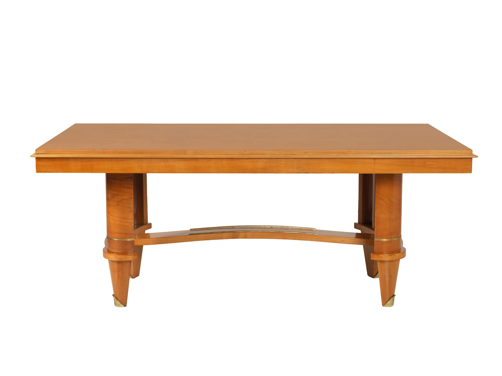 Mesa de Comedor Art Déco Francesa en Madera de Sicomoro - Estilo André Arbus, c. 1940