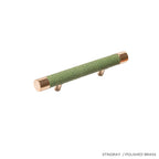Bilbao - Exotic Skins & Metal Accents Bespoke Cylindrical Pull Handle