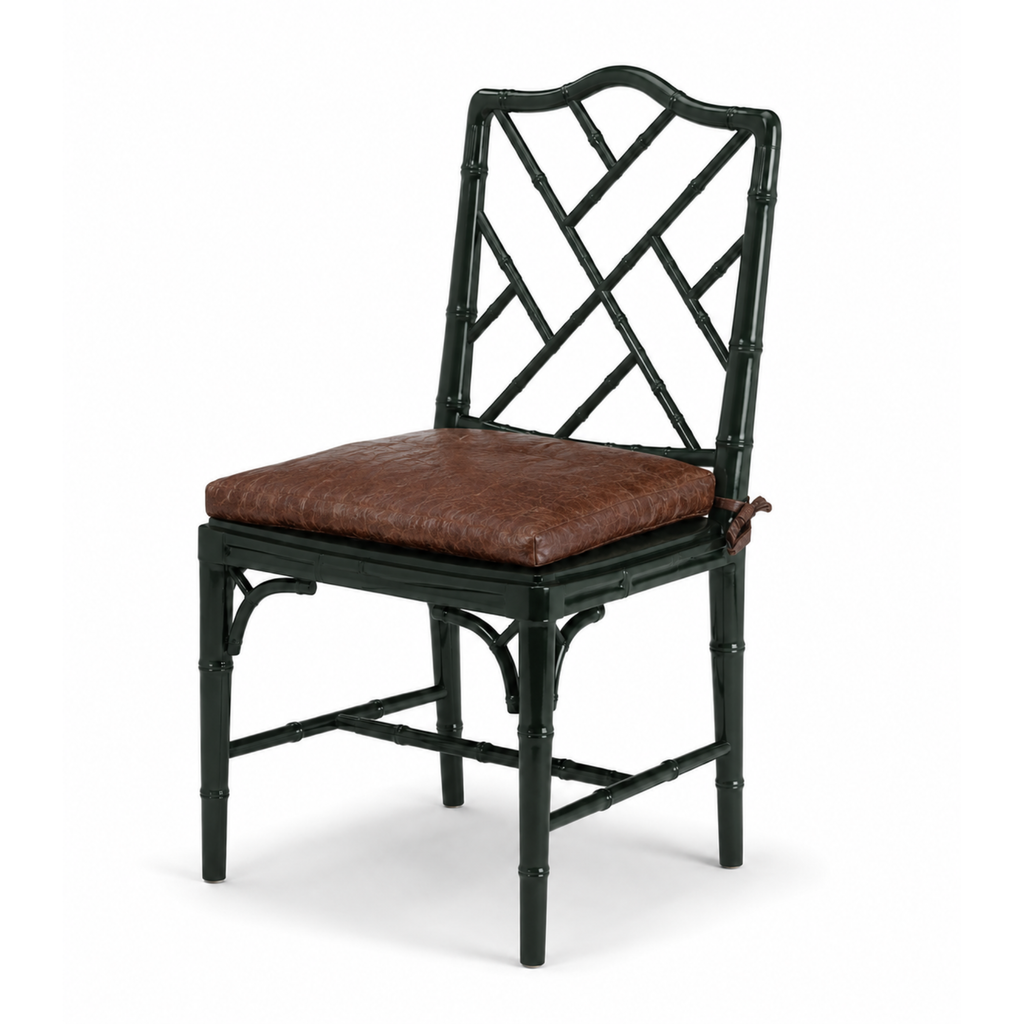 Silla Chinese Chippendale Faux Bamboo - cojín suelto