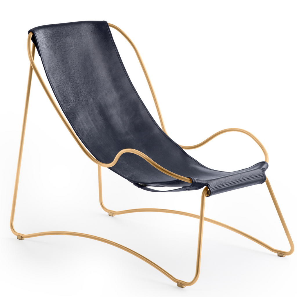 Chaise Longue Hug - Cuero Navy Blue