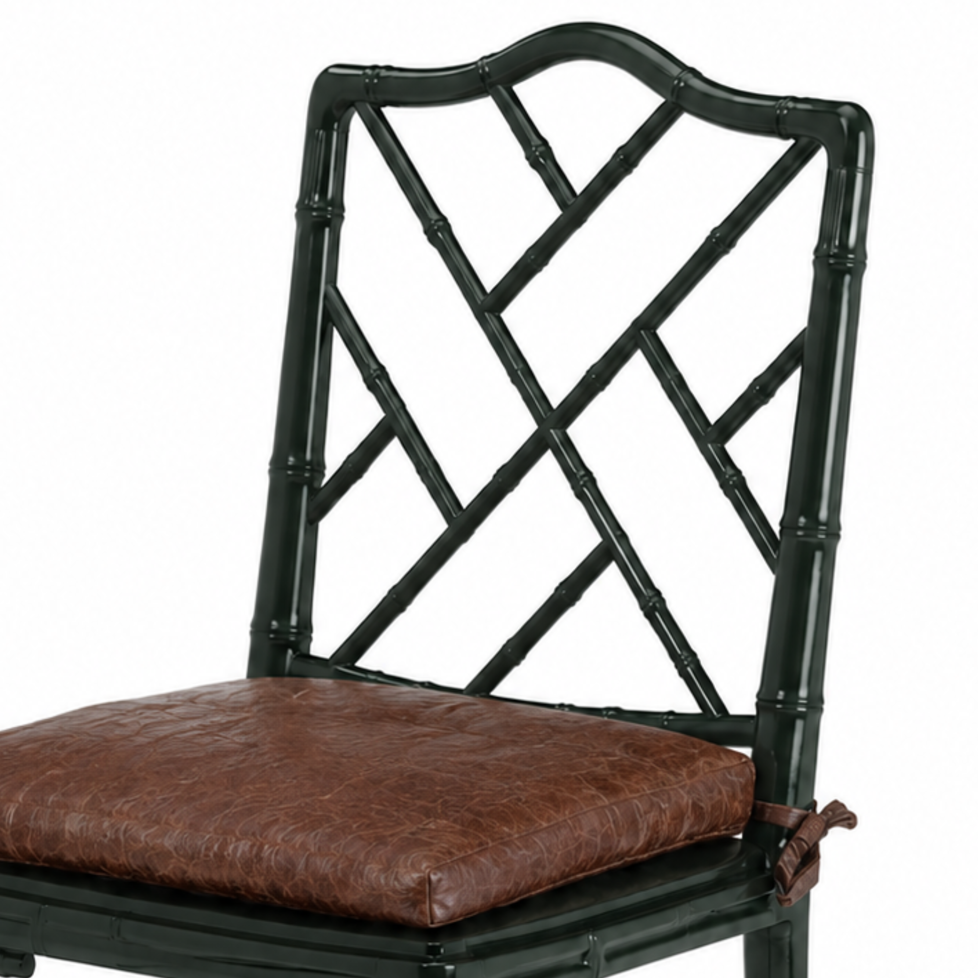 Silla Chinese Chippendale Faux Bamboo - cojín suelto