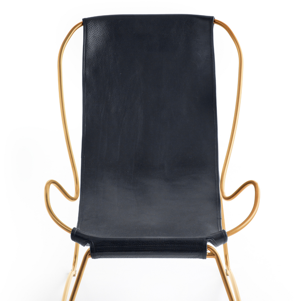Chaise Longue Hug - Cuero Navy Blue