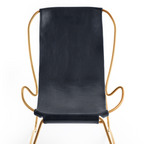 Chaise Longue Hug - Cuero Navy Blue