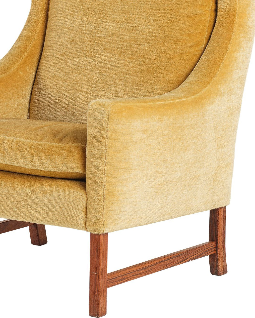 Pareja de Sillones Mid-Century en Terciopelo Mostaza