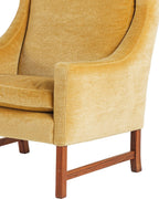 Pareja de Sillones Mid-Century en Terciopelo Mostaza