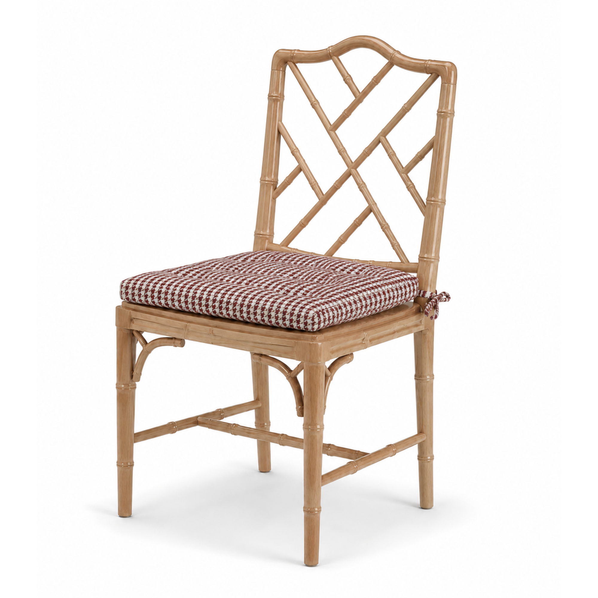 Silla Chinese Chippendale Faux Bamboo - cojín suelto