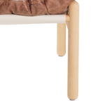 Wallace Armchair - Cuero marrón