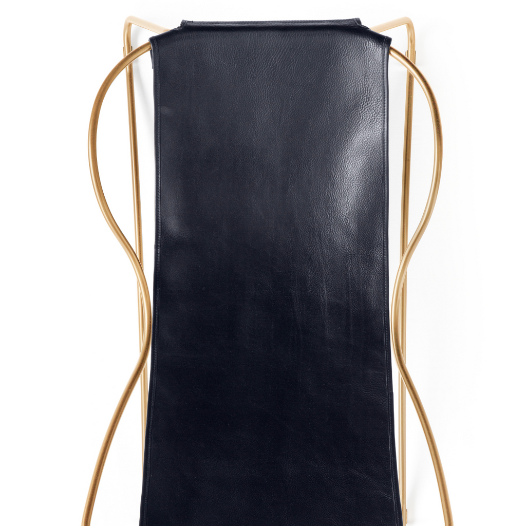 Chaise Longue Hug - Cuero Navy Blue