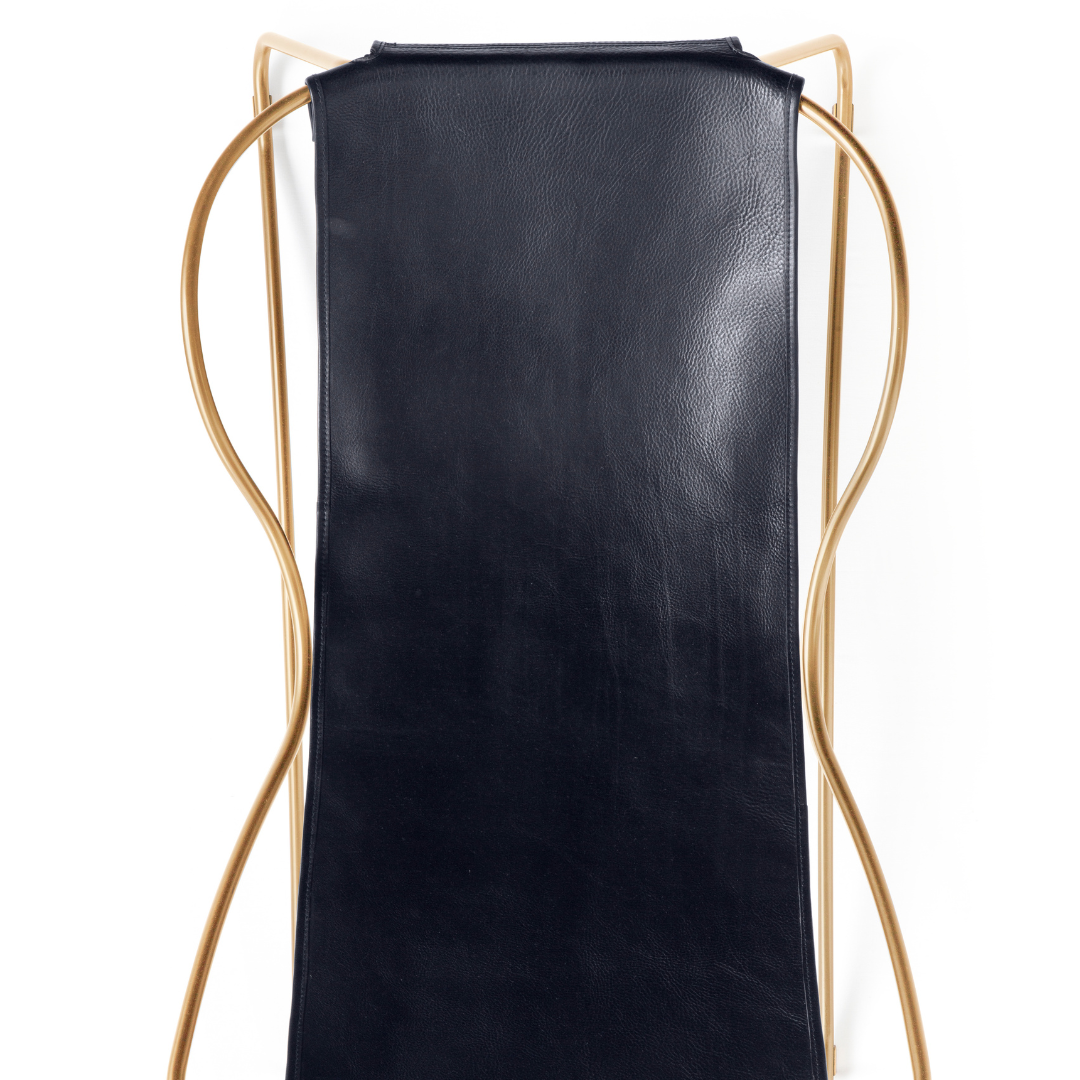 Chaise Longue Hug - Cuero Navy Blue