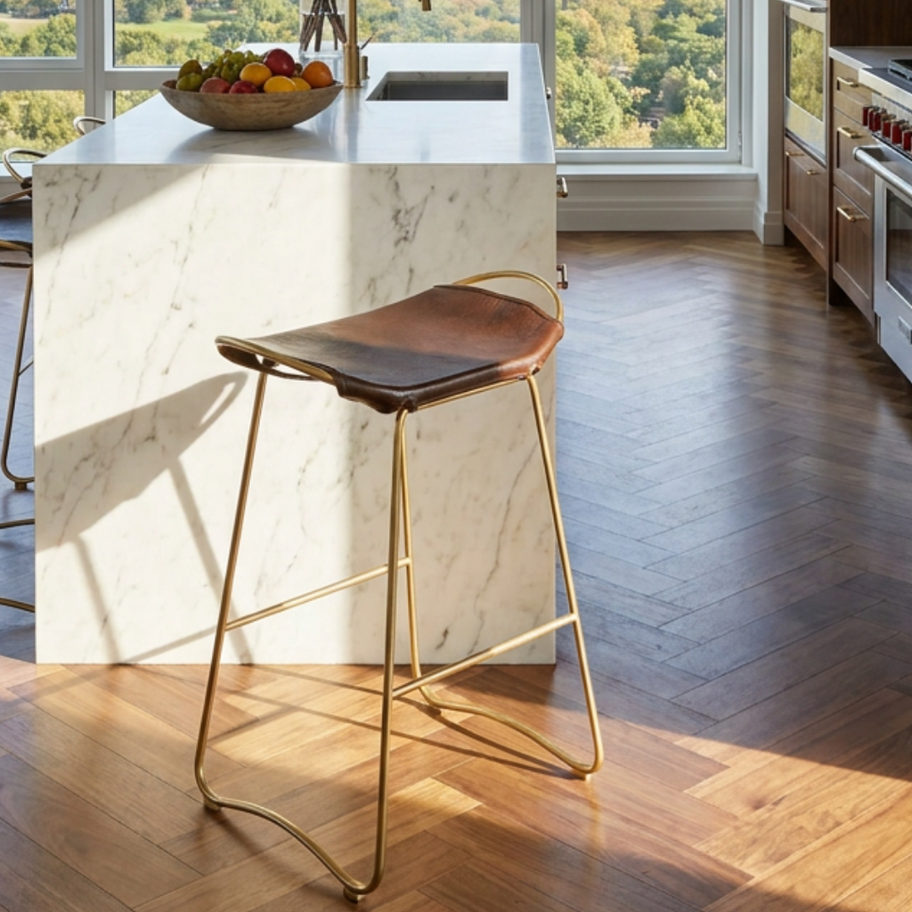 Hug Counter Stool - Natural Tobacco