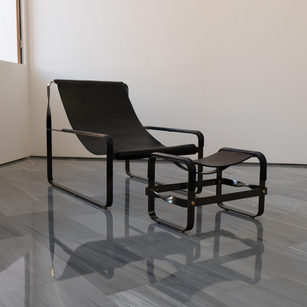Chaise longue y reposapiés Wanderlust, hechos a mano y personalizables