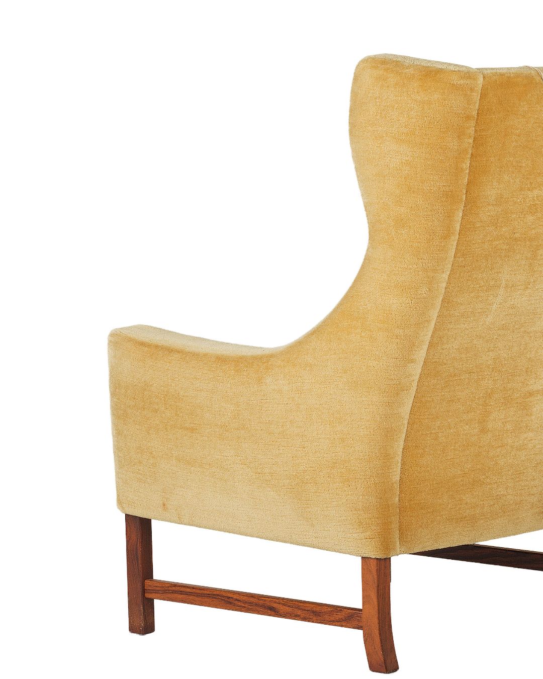 Pareja de Sillones Mid-Century en Terciopelo Mostaza