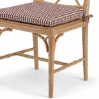 Silla Chinese Chippendale Faux Bamboo - cojín suelto