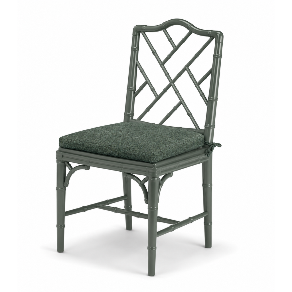 Silla Chinese Chippendale Faux Bamboo - cojín suelto