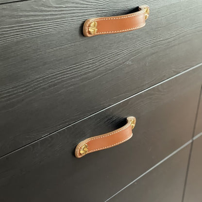 Artisanal Classic Leather Pull Handle XL