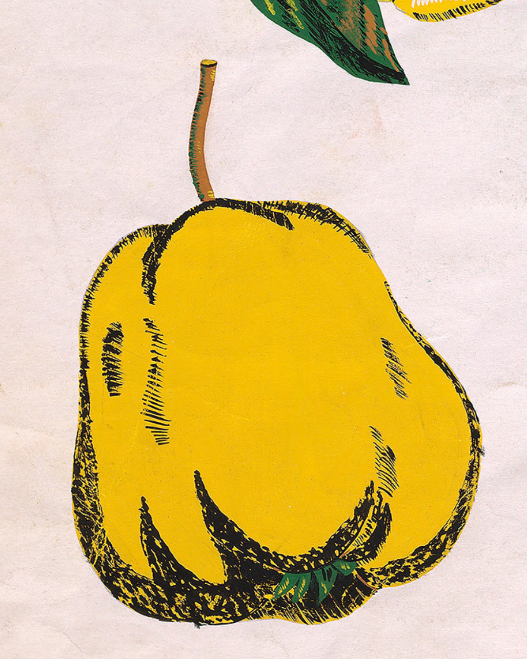 Diseño Textil Original Años 70 - Gouache Botánica "Composición 23"