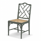 Silla Chinese Chippendale Faux Bamboo - acabado de ratán