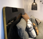 Cabecero de Cama Antique Boutique - Mid-Century con Detalles en Latón