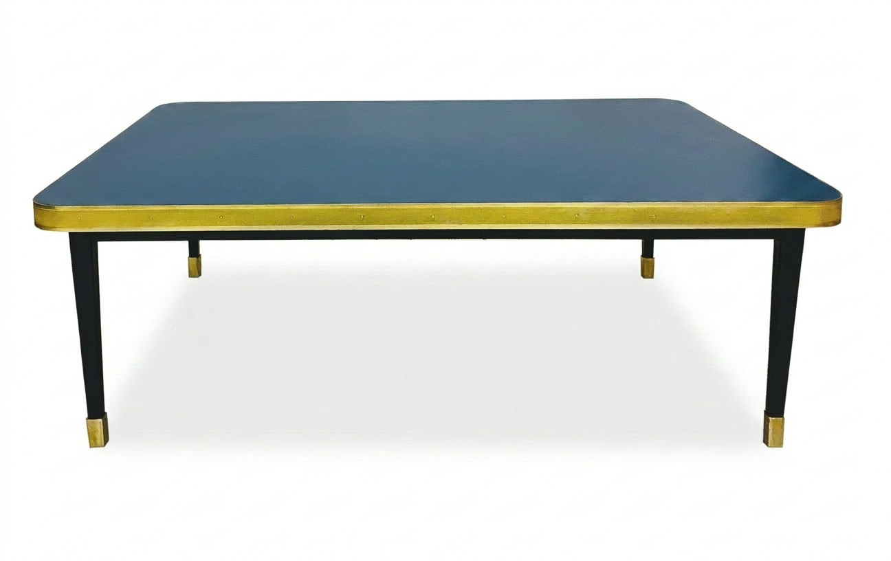 Mesa Baja Antique Boutique - Mid-Century con Detalles en Latón