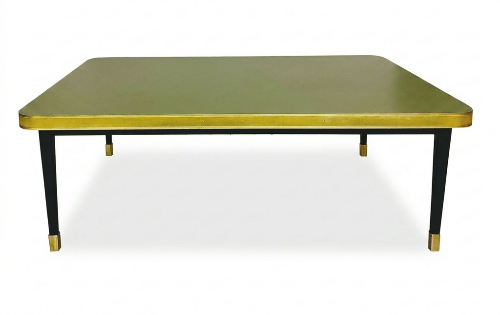 Mesa Baja Antique Boutique - Mid-Century con Detalles en Latón